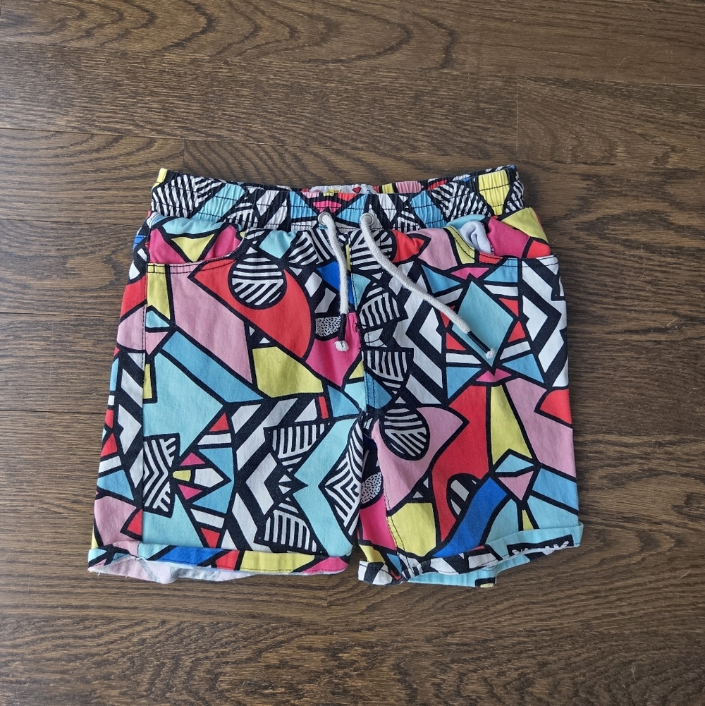 Oh Snap By Drill Colorful Geometric men's Shorts Sz.S